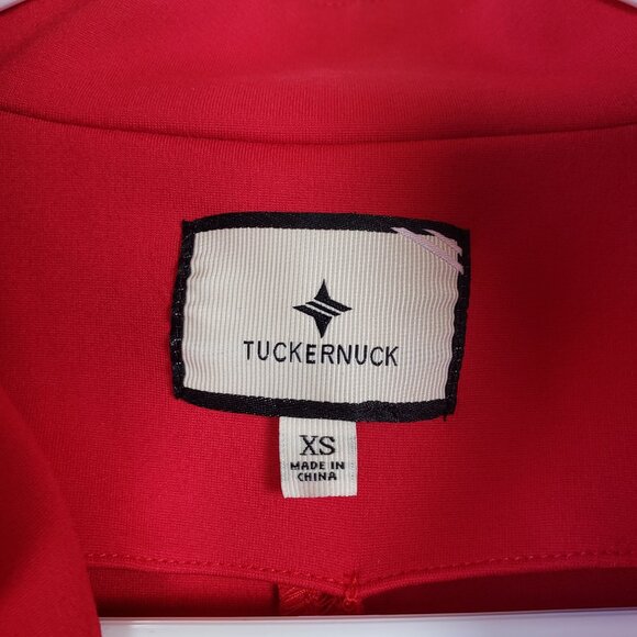 Tuckernuck Poppy Red Ponte Clifton Mini Quiet Luxury Dress 3/4 Sleeves. Size XS - Picture 3 of 7